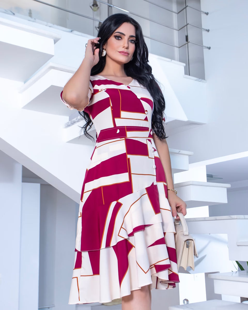 Vestido Midi Fluido 1901